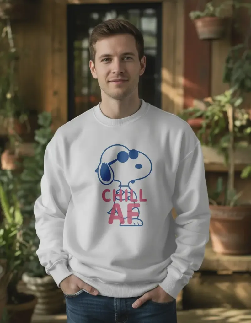 Buzo Chill Af Snoopy Memoestampados