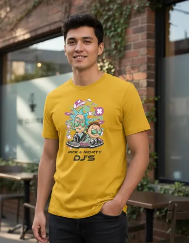 D_673165-MLU110152151373_042026-O.jpg Remera: Rick _ Morty Djs Memoestampados