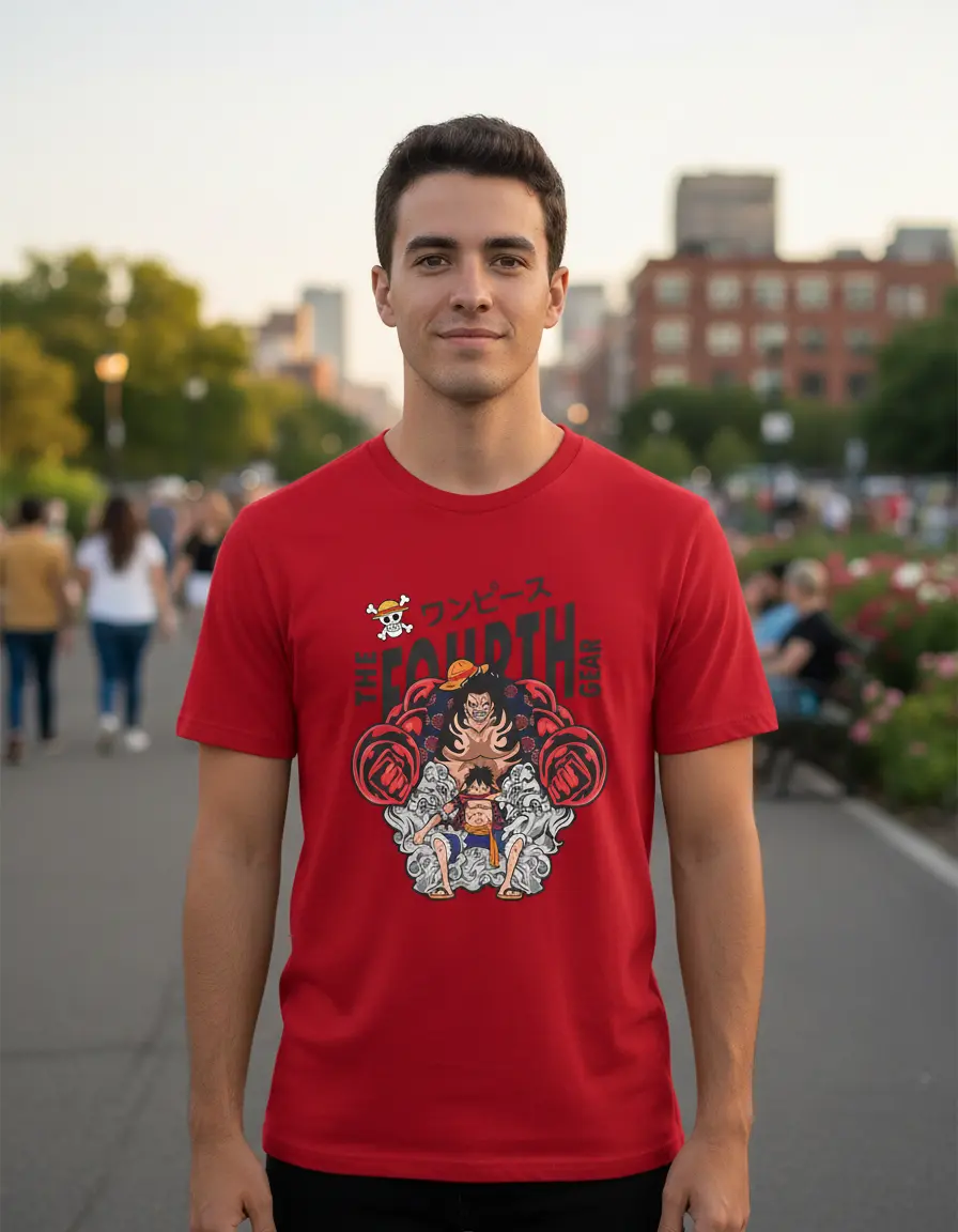 D_676846-MLU99218265471_112025-O.jpg Remera: The Fourth Gear Luffy Anime Memoestampados