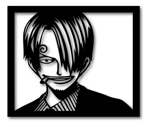 Cuadro One Piece Sanji 2 Calado 40x34 Memo Estampados