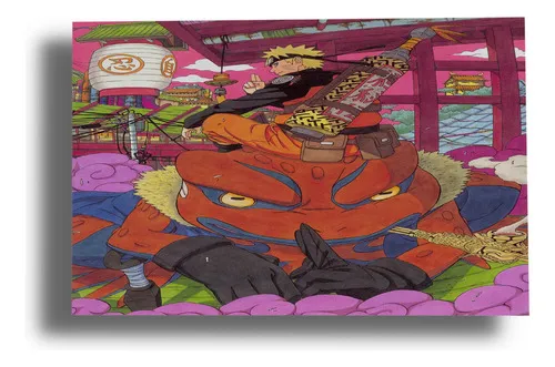 D_684538-MLU79888668152_102024-O.jpg Cuadro 206 Kishimot Uzumaki Naruto 40x53 Mdf Memoestampados