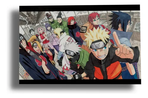 Cuadro Naruto, Shippuuden, Uzum 02 70x100 Mdf Memoestampados