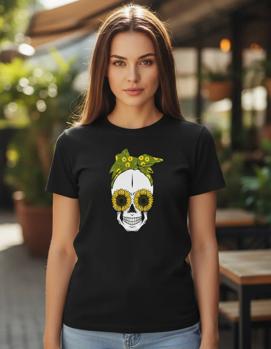 D_690094-MLU97712098116_112025-O.jpg Remera: Girasol Skull