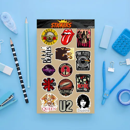 D_692099-MLU97108752790_112025-O.jpg Pack Pegotines Stickers Rock Memoestampados