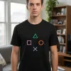 Remera: Play Station Logo Memoestampado