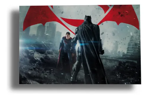 D_709747-MLU80146749099_102024-O.jpg Cuadro Batman Vs Superman 339 40x53 Mdf Memoestampados