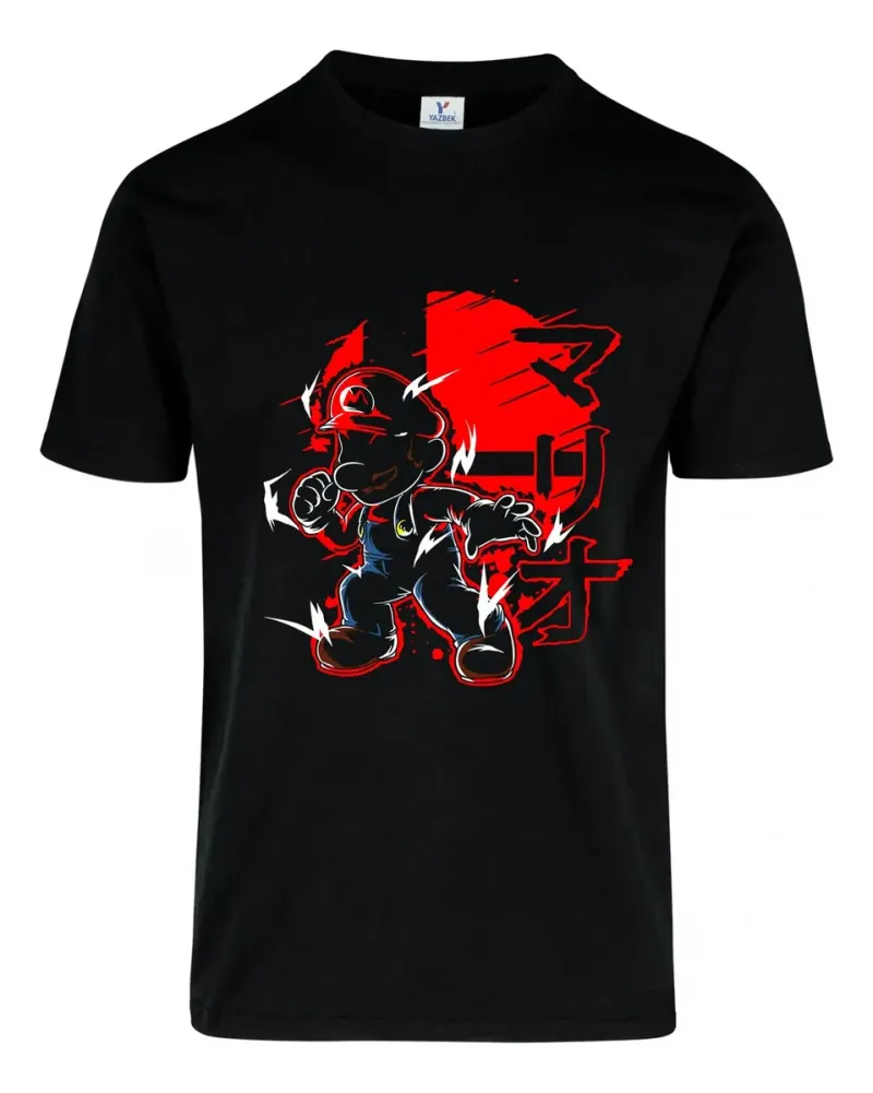 Remera: Super Mario Bros Acuarela Memoestampados Remera: Super Mario Bros Acuarela