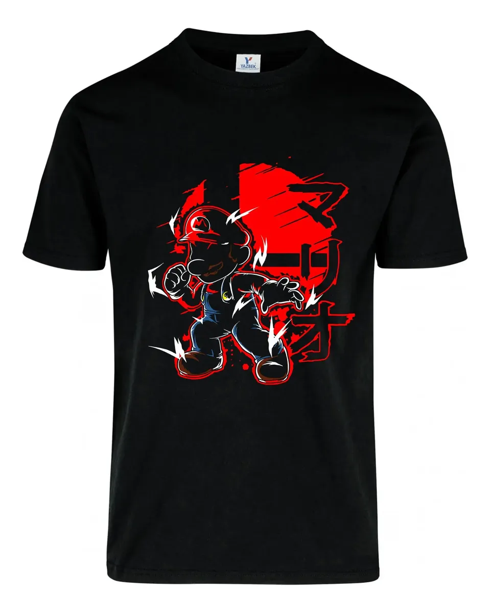Remera: Super Mario Bros Acuarela Memoestampados Remera: Super Mario Bros Acuarela