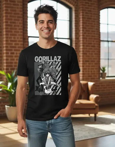 D_714789-MLU93977373435_102025-O.jpg Remera: Gorillaz Musica Rock