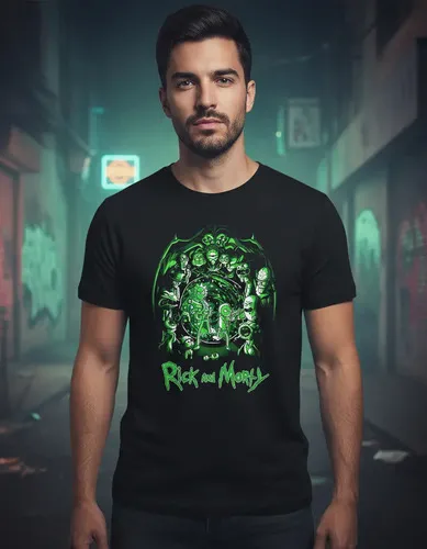 D_718853-MLU93643228472_102025-O.jpg Remera: Rick And Morty Memoestampados