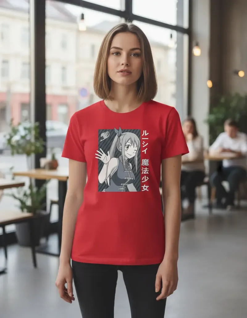 Remera: Lucy Heartfillia Memoestampados
