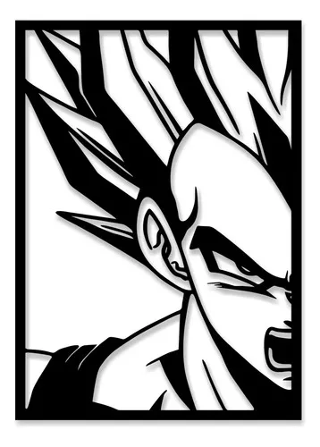 D_724192-MLU86723390557_062025-O.jpg Cuadro Dbz Vegeta 3 Calado 40x26 Memo Estampados