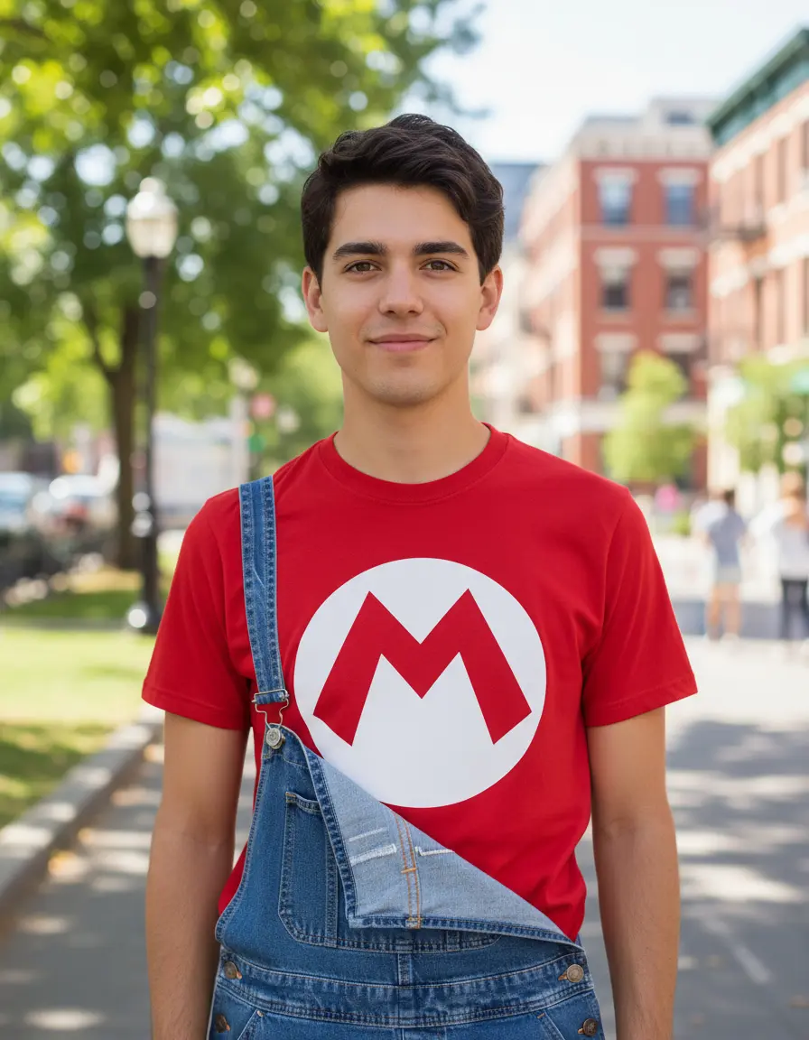 Remera Mario Bros Logo, Estampadas