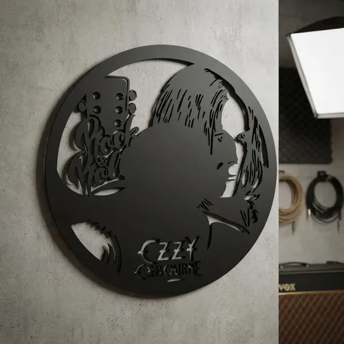 Cuadro Ozzy Osbourne Calado 40x40memo Estampados