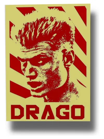 Cuadro Drago 717 40x30 Mdf Memoestampados