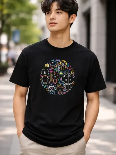 Remera: Bts Bt21 01 Memoestampados