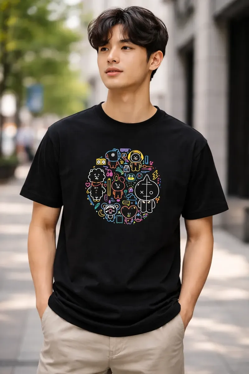 Remera: Bts Bt21 01 Memoestampados