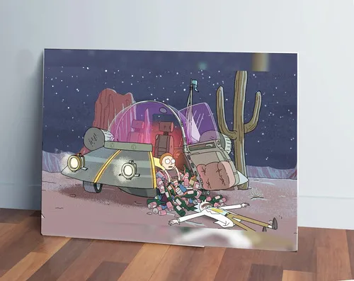 D_738904-MLU44174279672_112020-O.jpg Cuadro 231 Rick Y Morty 40x53 Mdf Memoestampados