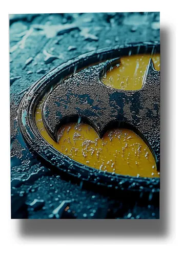 Cuadro Batman Logo 888 40x30 Mdf Memoestampados