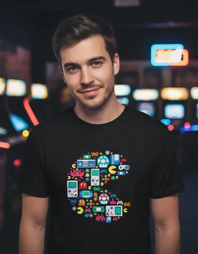D_743451-MLU94065301953_102025-O.jpg Remera: Pac-man