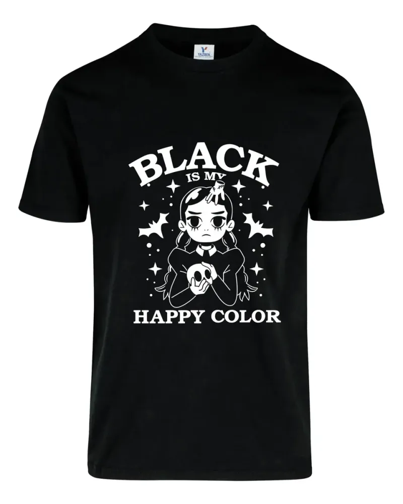 Remera: Black Is My Happy Color Memoestampados