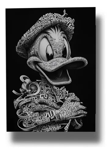 D_747257-MLU116567776996_092026-O.jpg Cuadro Decorativo Pato Donald 900 40x53 Memo Estampados