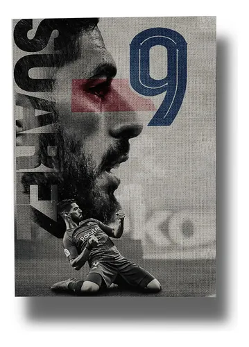 Cuadro Luis Suarez 734 40x30 Mdf Memoestampados