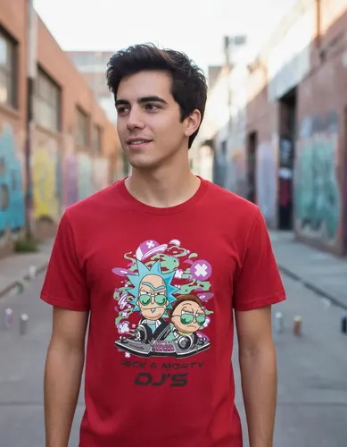 D_748624-MLU109291023514_042026-O.jpg Remera: Rick _ Morty Djs Memoestampados