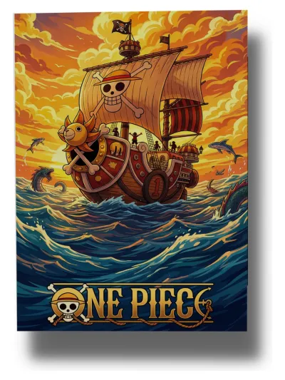 Cuadro One Piece Barco 804 50x70 Mdf Memoestampados