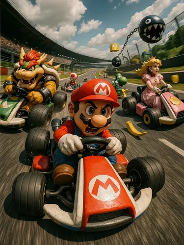 D_751024-MLU117038744885_092026-O.jpg Cuadro Mario Kart 883 40x53 Mdf Memoestampados