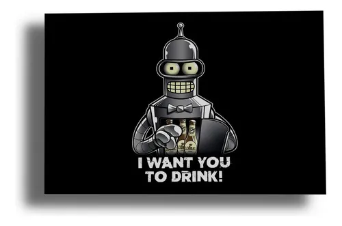 D_752203-MLU80244326047_102024-O.jpg Cuadro Bender Futurama 179 30x40 Mdf Memoestampados