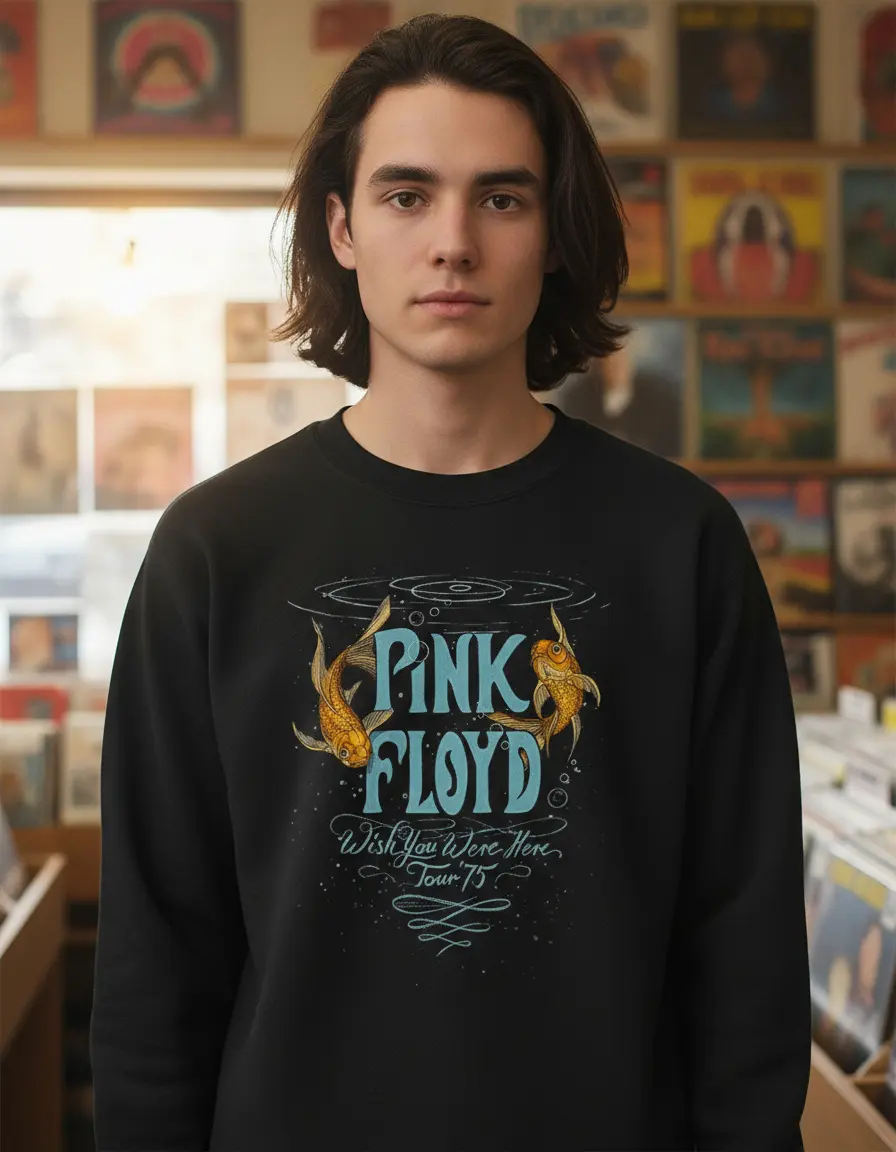 Buzo Pink Floyd Tour 75 Memoestampados