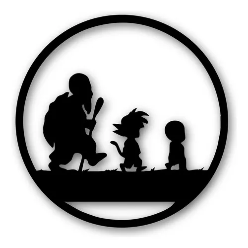 D_760536-MLU82134838737_012025-O.jpg Cuadro Dragon Ball Z Goku Roshi Calado Memo Estampados
