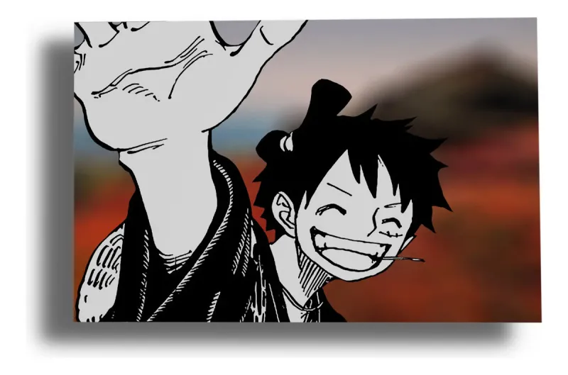 Cuadro 225 One Piece 1 30x40 Mdf Memoestampados