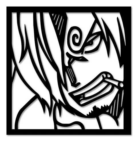 D_763701-MLU86727810267_062025-O.jpg Cuadro One Piece Sanji Calado 40x39 Memo Estampados