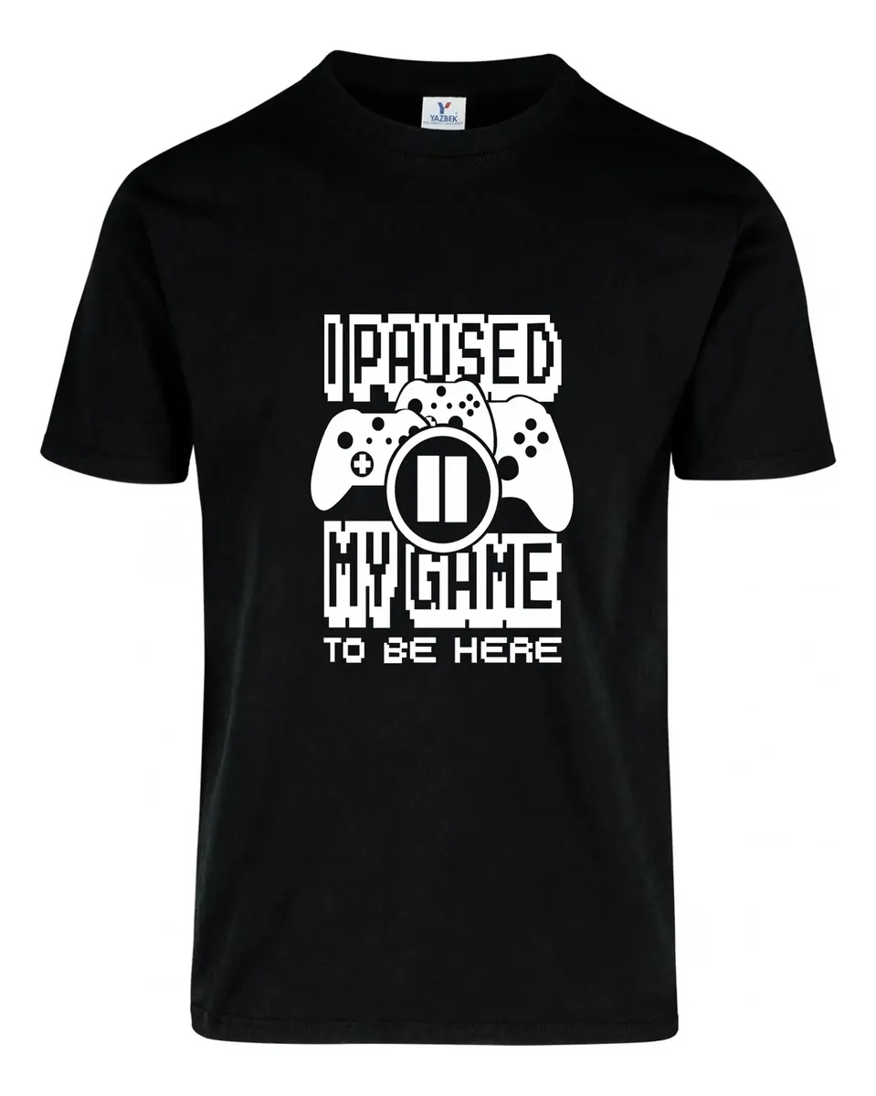 D_770202-MLU76515368922_052024-O.jpg Remera: I Paused My Game To Be Here