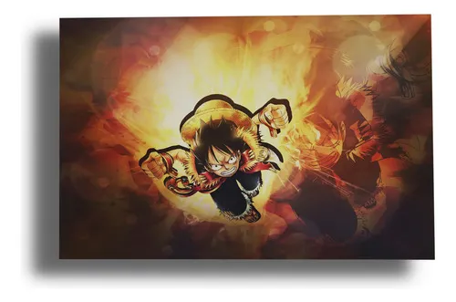 Cuadro 230 Monkey D. Luffy 40x53 Mdf Memoestampados