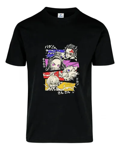 Remera: Demon Slayer Letras Memoestampados Remera: Demon Slayer Letras