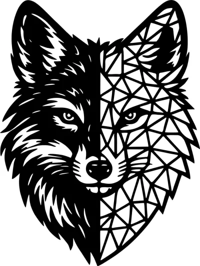 Cuadro Wolf Calado Memo Estampados