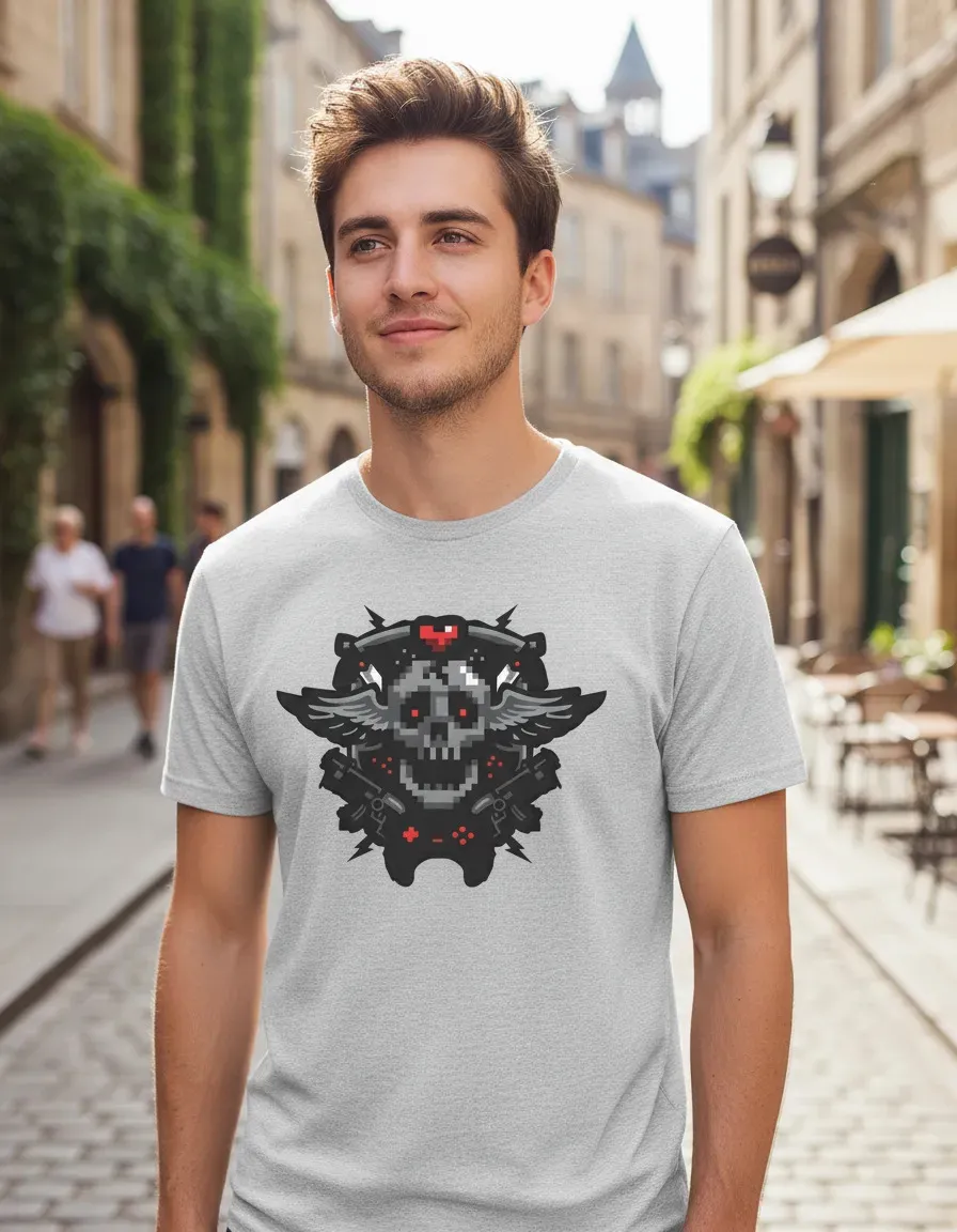 Remera: Gamer Crest Memoestampados