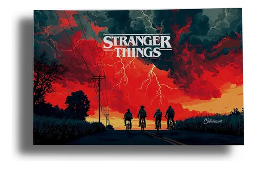 Cuadro Stranger Things 641 30x40 Mdf Memoestampados