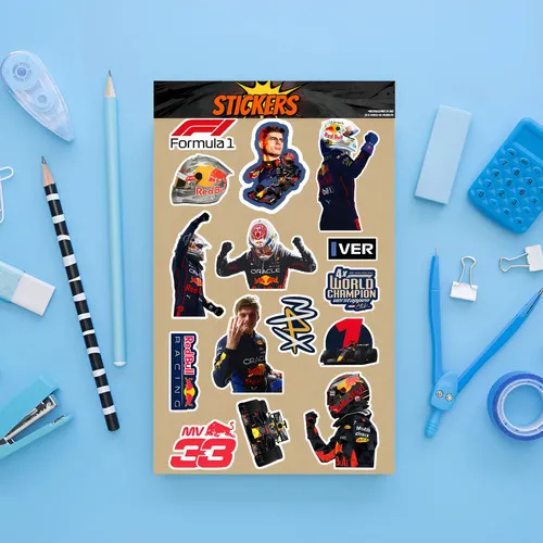 D_779640-MLU97580923393_112025-O.jpg Pack Pegotines Stickers Max Verstappen F1 Memoestampados