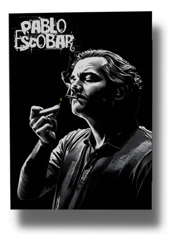 Cuadro 610 Pablo Escobar 40x53 Mdf Memoestampados