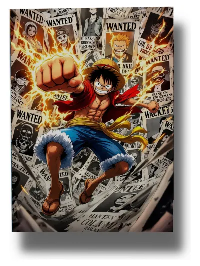 Cuadro Monkey D. Luffy 695 50x70 Mdf Memoestampados