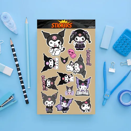 D_786475-MLU97119844312_112025-O.jpg Pack Pegotines Stickers Kuromi Memoestampados