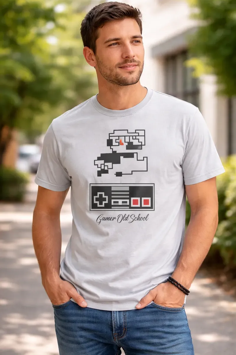 Remera: Gamer Old School Memoestampados