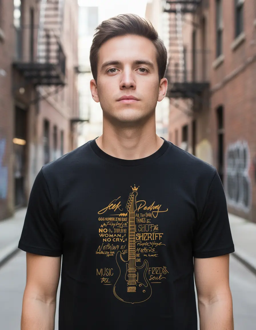 Remera: Guitarra Memoestampados