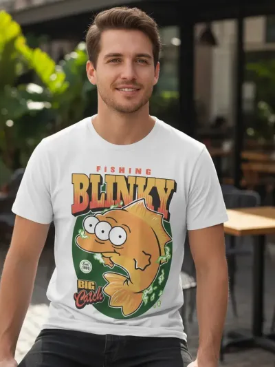 Remera: Fishing Blinky Memoestampados