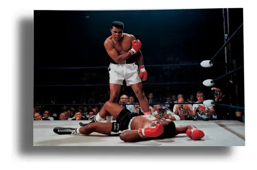 Cuadro Muhammad Ali 911 70x100 Mdf Memoestampados