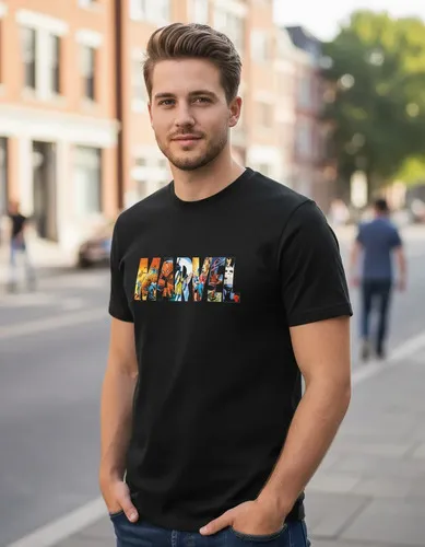 Remera: Marvel Logo Memoestampados